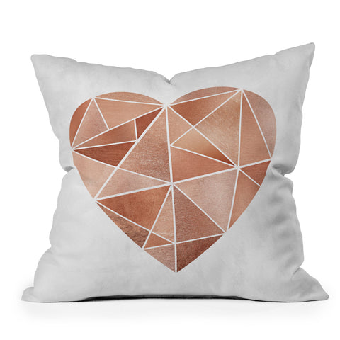 Sisi and Seb Mosaic Heart Throw Pillow