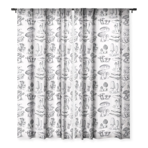 Sisi and Seb Mushroom Collection I Sheer Window Curtain