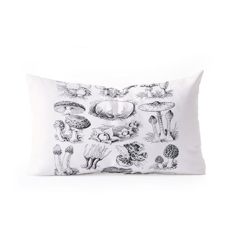 Sisi and Seb Mushroom Collection I Oblong Throw Pillow