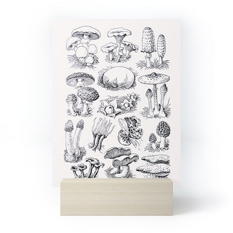 Sisi and Seb Mushroom Collection I Mini Art Print