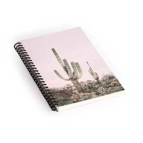 Sisi and Seb Pastel Pink Cactus Spiral Notebook