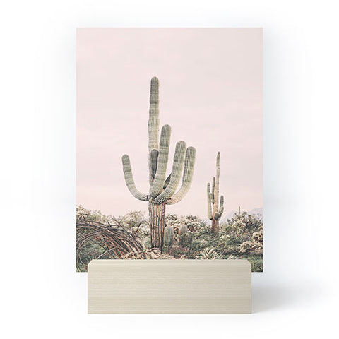 Sisi and Seb Pastel Pink Cactus Mini Art Print