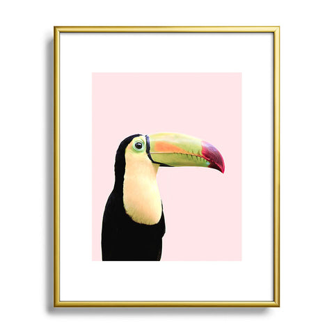 Sisi and Seb Pastel toucan Metal Framed Art Print