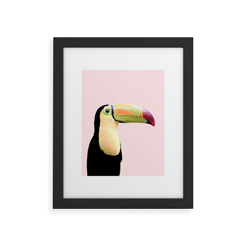 Sisi and Seb Pastel toucan Framed Art Print