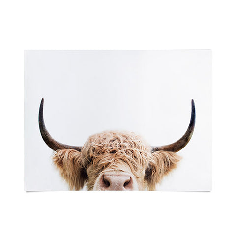 Sisi and Seb Peeking Cow Poster