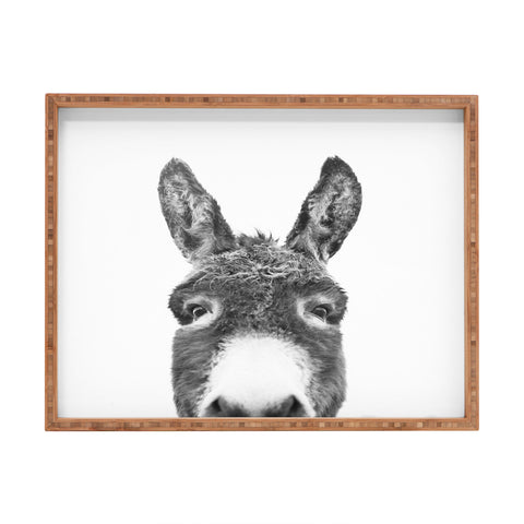 Sisi and Seb Peeking Donkey Rectangular Tray