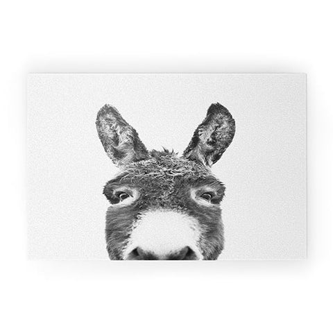 Sisi and Seb Peeking Donkey Welcome Mat