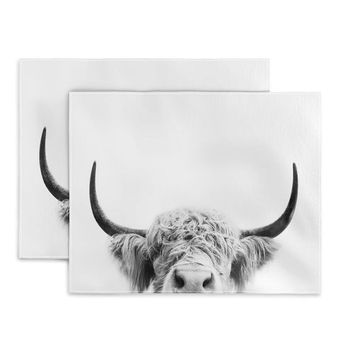 Sisi and Seb Peeking Highland Cow Placemat
