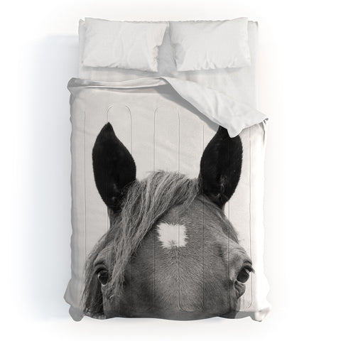 Sisi and Seb Peeking Horse Comforter