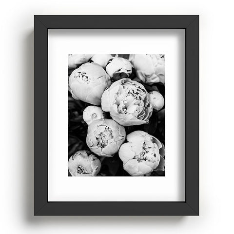 Sisi and Seb Peonies BW Recessed Framing Rectangle