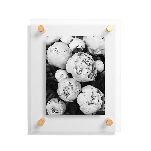 Sisi and Seb Peonies BW Floating Acrylic Print