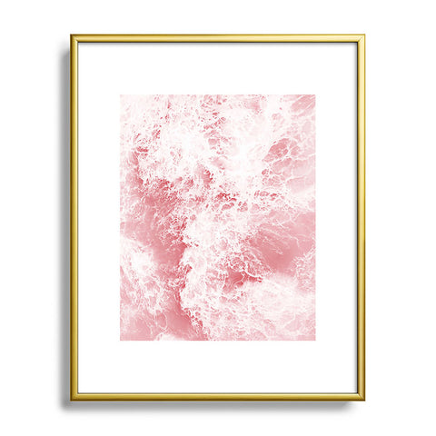 Sisi and Seb Pink Ocean Metal Framed Art Print