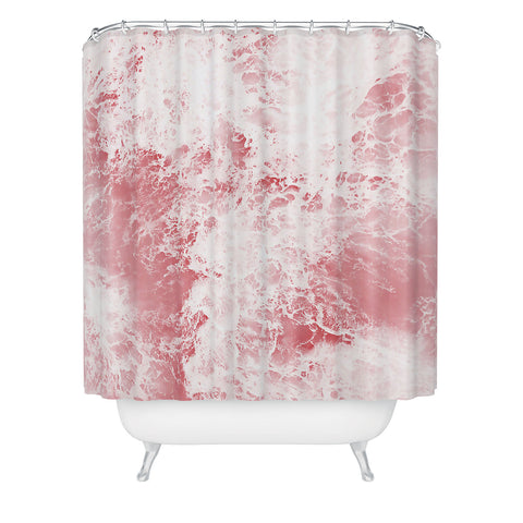 Sisi and Seb Pink Ocean Shower Curtain