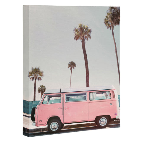 Sisi and Seb Pink Van Art Canvas