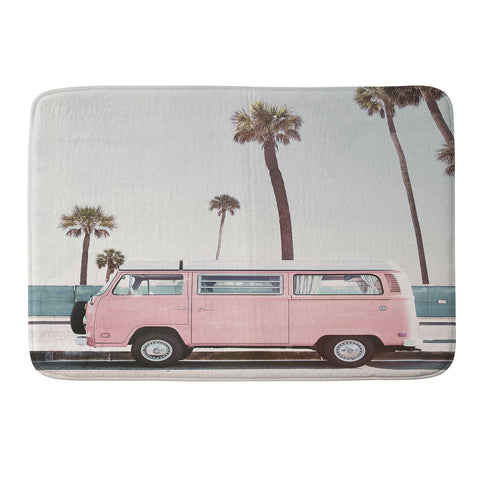 Sisi and Seb Pink Van Memory Foam Bath Mat