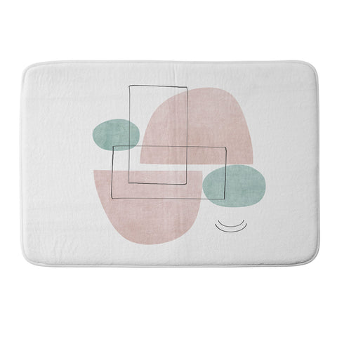 Sisi and Seb Retro Peach Memory Foam Bath Mat