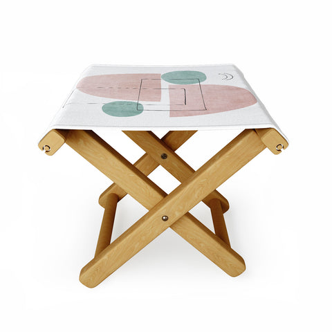 Sisi and Seb Retro Peach Folding Stool