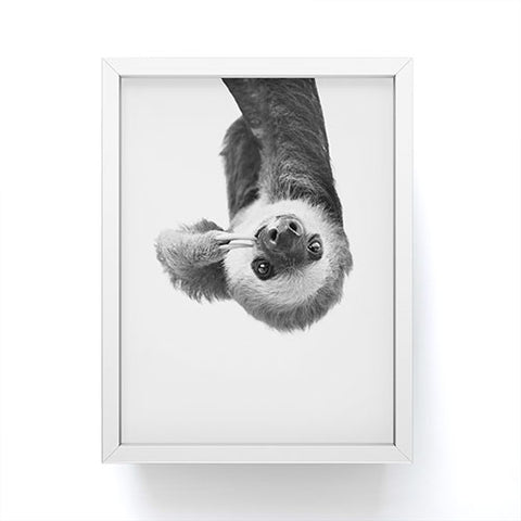 Sisi and Seb Sloth Framed Mini Art Print