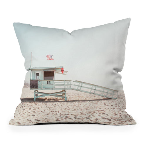 Sisi and Seb Somewhere in Cali Throw Pillow