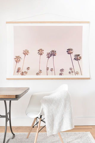 Sisi and Seb Sunny Cali Palm Trees Art Print And Hanger