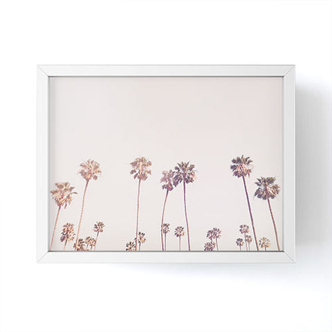 Sisi and Seb Sunny Cali Palm Trees Framed Mini Art Print