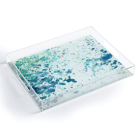 Social Proper Aqua Sap Crystal Acrylic Tray