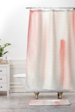 Social Proper Basking Shower Curtain And Mat