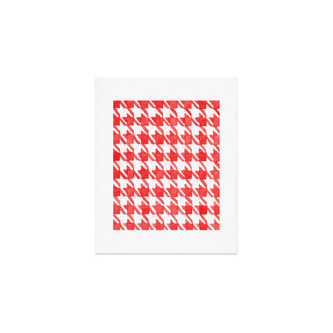 Social Proper Candy Houndstooth Art Print