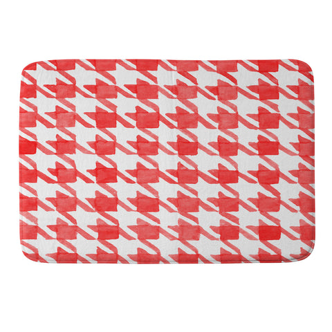 Social Proper Candy Houndstooth Memory Foam Bath Mat