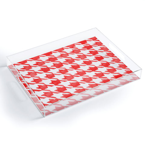 Social Proper Candy Houndstooth Acrylic Tray