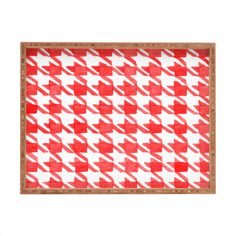Social Proper Candy Houndstooth Rectangular Tray