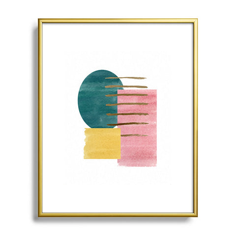 Social Proper Compounds Metal Framed Art Print