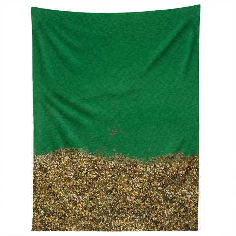 Social Proper Dipped In Gold Emerald Tapestry