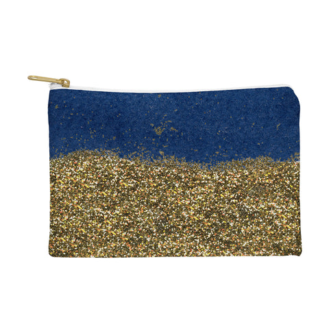 Social Proper Dipped in Gold Navy Pouch