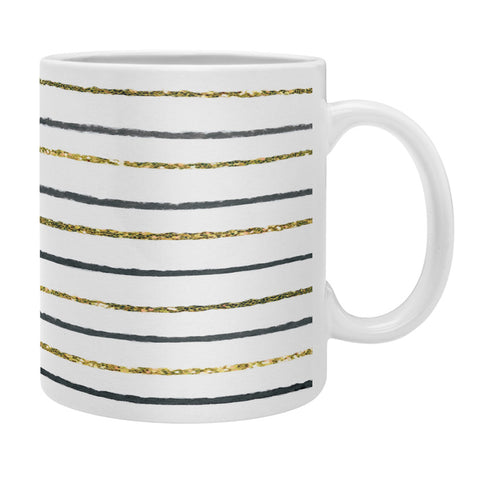 Social Proper Golden Black Coffee Mug
