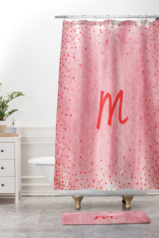 Social Proper Happy You M Shower Curtain And Mat