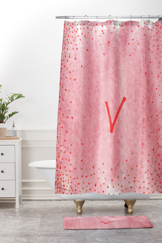 Social Proper Happy You V Shower Curtain And Mat