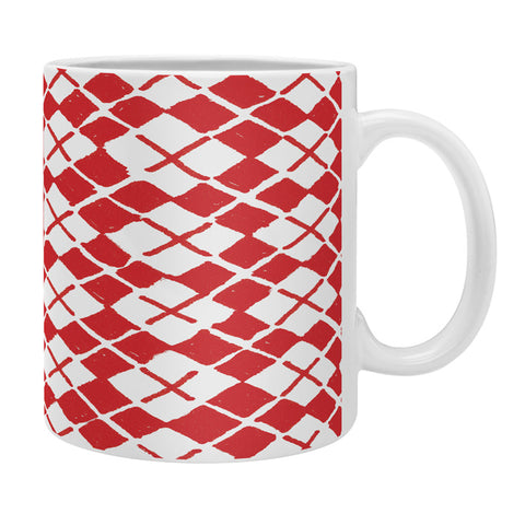Social Proper Holiday Argyle Coffee Mug