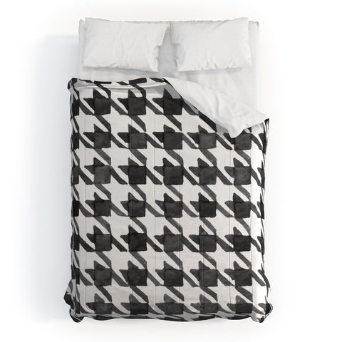 Social Proper Houndstooth BW Comforter