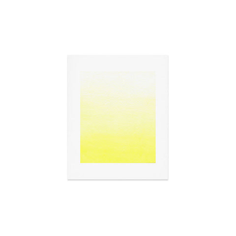 Social Proper Lemon Ombre Art Print
