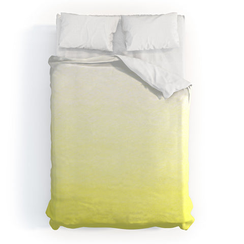 Social Proper Lemon Ombre Duvet Cover