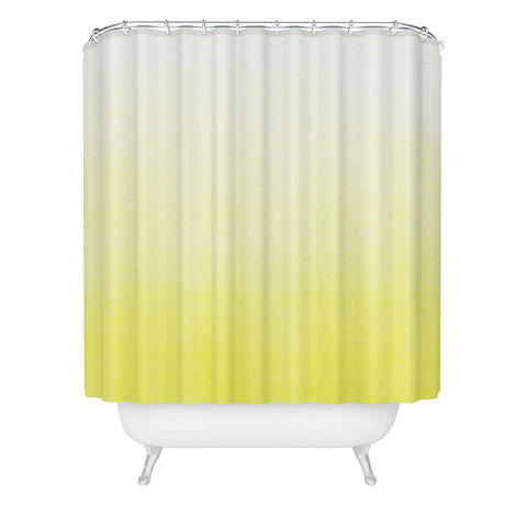 Social Proper Lemon Ombre Shower Curtain