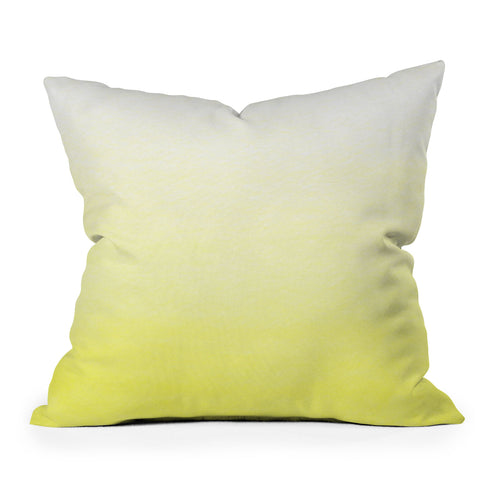 Social Proper Lemon Ombre Throw Pillow