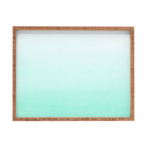 Social Proper Mint Ombre Rectangular Tray