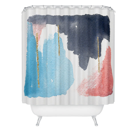 Social Proper Moving Mountains Shower Curtain