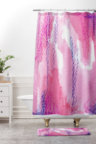 Social Proper My Wild Heart Shower Curtain And Mat