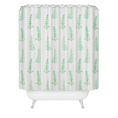 Social Proper New Woods Shower Curtain