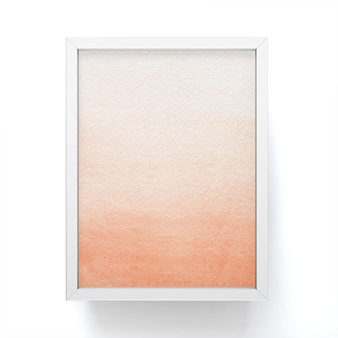 Social Proper Peach Ombre Framed Mini Art Print
