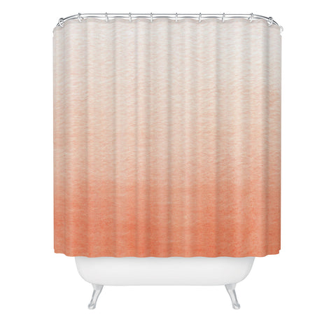 Social Proper Peach Ombre Shower Curtain