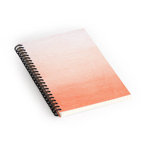 Social Proper Peach Ombre Spiral Notebook